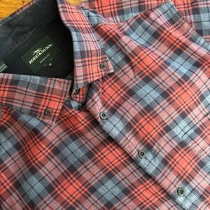 Rodd‎ & Gunn Men's Flannel Sports Fit Plaid Button Up Long Sleeve Shirt Medium